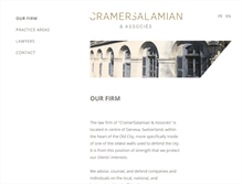 Tablet Screenshot of cramer-salamian.ch